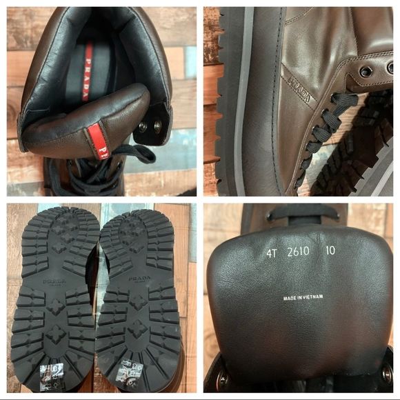 PRADA 4T 2610 CALF PLUME MORO
Size 10 (US 11) - Picture 9 of 9